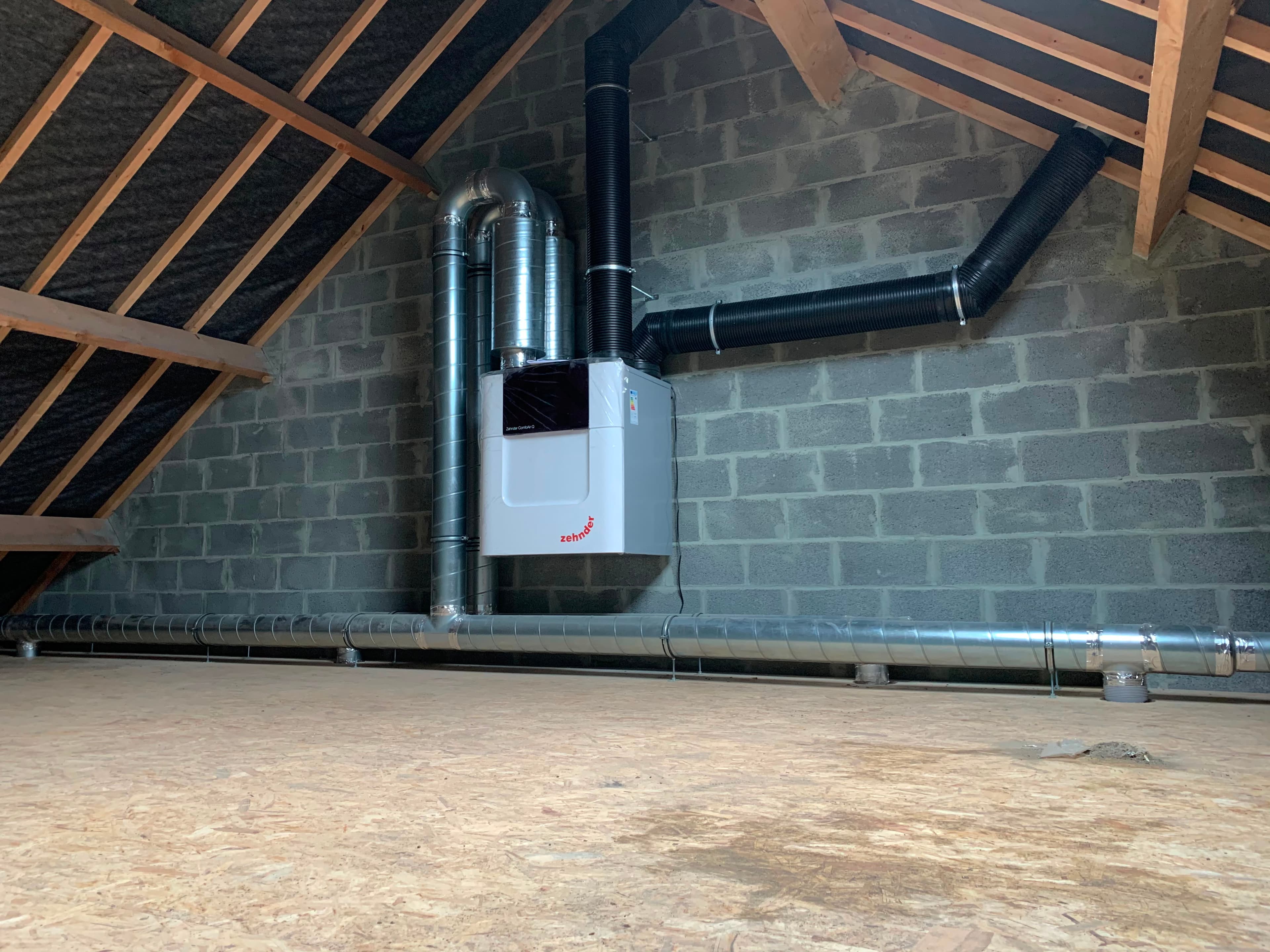 Installation de ventilation et réseau de gaines